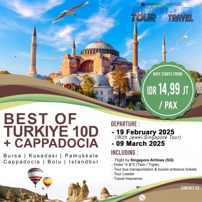 10D7N BEST OF TURKI + CAPPADOCIA
